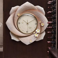 23.6 Inch Golden Creative 3D Wall Clock Battery Operated Silent Non-Ticking - Modern Simple Minimalist Clock Decorative