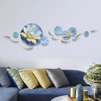 3D Metal Wall Art, Creative Handmade Koi Goldfish, Nature Home Art Decoration and Modern Light Luxury Gifts for Study , Living Room Bedroom