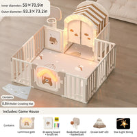Baby Playpen with Mat Home Toddler Play Yard and Light