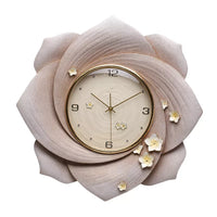 23.6 Inch Golden Creative 3D Wall Clock Battery Operated Silent Non-Ticking - Modern Simple Minimalist Clock Decorative