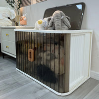 Foldable Toy Storage Cabinet with Wheels – Extra Large Capacity Kids Organizer Box