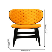 Modern Accent Chair Little Armchair designed Upholstered Chair Tufted Wide Hug Backrest Chair