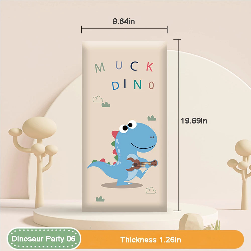 3D Anti-collision Wall Padding for Kids, Peel and Stick Upholstered Wall Panels, Playroom Decorative Protection Panel, Pack of 4, 6, 8