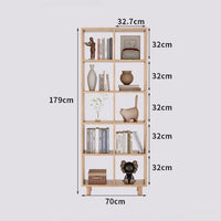 Solid Wood Bookshelf Lattice Cabinet, Multi-Layer Free Combination Shelf Storage Display Rack for Living Room, Free Combination Bookcase