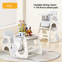 Convertible Highchair for Babies & Toddlers| Studying Table| Table and Chair Set | Building Block Table | Toddler Chair with Safety Harness