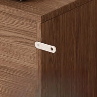 Solid Wood 35 Inch Hight Storage Bookcase, with 4 Shelves Closed Back, Wood Bookshelf, Storage Bookcase For the Living Room, Study Room and Office