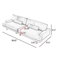 Leather Sofa, Sofa Set for Living Room, 3/4 Seater Couch