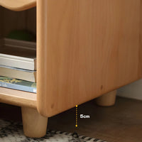 Solid Wood Kids Bedside Table Modern Simple Bedside Storage Cabinet Multifunctional Bedroom Cabinet Storage Cabinet