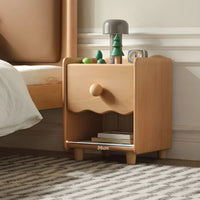 Solid Wood Kids Bedside Table Modern Simple Bedside Storage Cabinet Multifunctional Bedroom Cabinet Storage Cabinet