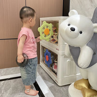 Foldable Toy Storage Box with Wheels – Large Capacity Transparent Organizer for Kids