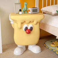 Resin Countertop Table Storage Animal Theme Children Nightstand, Yellow