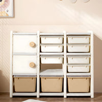 Classic Children's Toy Multi-layer Storage Rack, Baby Storage Cabinet Rack Storage Rack