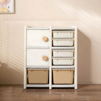 Classic Children's Toy Multi-layer Storage Rack, Baby Storage Cabinet Rack Storage Rack