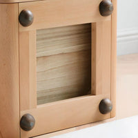 Nightstand Wooden Bedside Table Bedroom Children's Storage Cabinet Small Household Household Bedside Shelves Bedside Table Side Tables