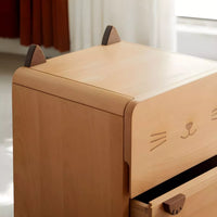 Cute Children's Nightstand - Wood - 2 Styles
