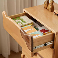 Solid Wood No Theme Modern Natural Bed Nightstand