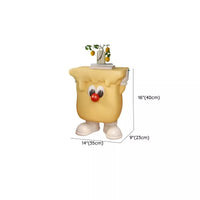 Resin Countertop Table Storage Animal Theme Children Nightstand, Yellow