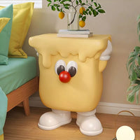 Resin Countertop Table Storage Animal Theme Children Nightstand, Yellow
