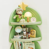 Kids Toy Storage Cabinet – Christmas Tree Corner Bookshelf & Multi-Layer Organizer
