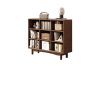 Solid Wood 35 Inch Hight Storage Bookcase, with 4 Shelves Closed Back, Wood Bookshelf, Storage Bookcase For the Living Room, Study Room and Office