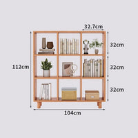 Solid Wood Bookshelf Lattice Cabinet, Multi-Layer Free Combination Shelf Storage Display Rack for Living Room, Free Combination Bookcase