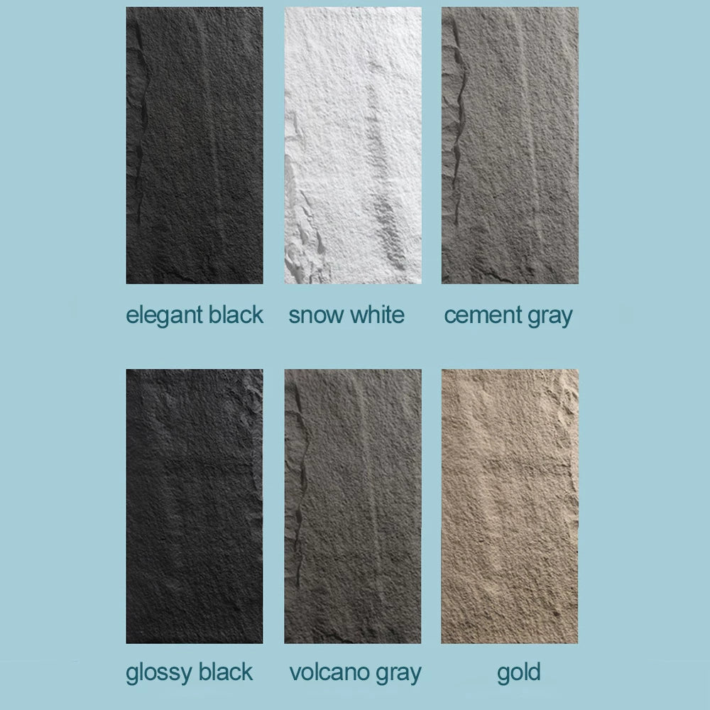 PU Mushroom Stone Cultural Stone Panel 3D PU Panel Gold