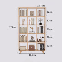 Solid Wood Bookshelf Lattice Cabinet, Multi-Layer Free Combination Shelf Storage Display Rack for Living Room, Free Combination Bookcase