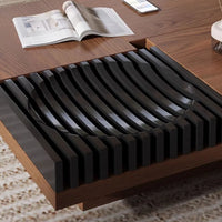 Walnut Wood Coffee Table with Storage, End Table with Storage,Modern Minimalist Design