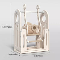 Foldable Infant Play Yard with House Baby Playpen and Matching Toys | Star-Moon