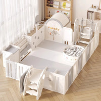 Eco-Friendly Baby Playpen , External Safety Lock, Easy Installation, and PVC Suction Base - Perfect for Home, Mall, and Kindergarten Use