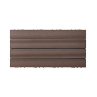 12''x 24'' Interlocking Composite Deck Tiles - Brown (Pack of 10)