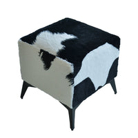 Foot Stool Small Ottoman Foot Rest, Velvet Foot Stools Pouf Ottoman Step Stool with Padded Seat, Footstool with Black Legs for Living Room, Entryway