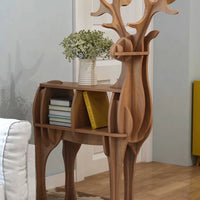 Creative Kids Bookshelf Wooden elk Animal Bookshelf