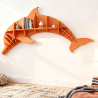 Kids Creative Dolphin Bookshelf Locker Wooden