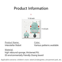Bedside decorative soft package background wall soft package stickers self-adhesive bedroom anti-collision robot backrest custom astronaut wall enclosure