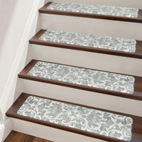 Staircase Step Treads Foam Stair Pads Cushioned | 8" x 30" PVC Material(Set of 2,12)