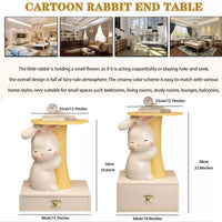 Children Nightstand with Animal Theme, Table Storage, Illuminating Lights