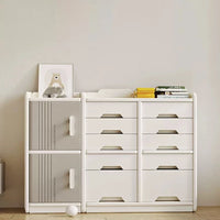 Home Toy Storage Contemporary Plastic Storage Bookcase Kids Toy Organizers and Storage with Drawers