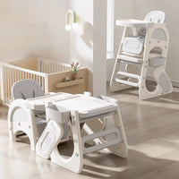 Convertible Highchair for Babies & Toddlers| Studying Table| Table and Chair Set | Building Block Table | Toddler Chair with Safety Harness