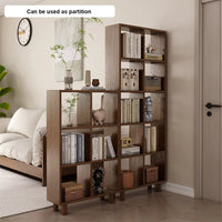 Solid Wood Bookshelf Lattice Cabinet, Multi-Layer Free Combination Shelf Storage Display Rack for Living Room, Free Combination Bookcase