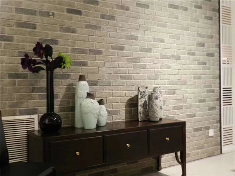 PU 3D Faux Stone Wall Panels Red Brick Wall Panel Imitation Stone Wall Panel
