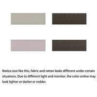 Wicker Rattan Double Chaise Lounge, 2-Person Reclining Daybed with Adjustable Back and Cushions, Free Furniture Protection Cove