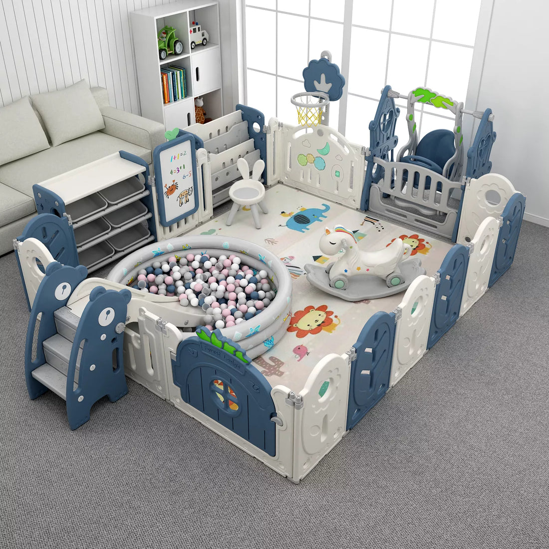 Play Yard Playpen Foldable Playpen for Babies | Forest