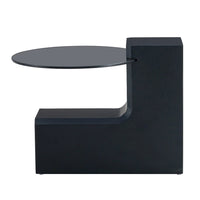Coffee Table with End Table Set, Modern Durable Marble Textured MDF Center Table with a Side Table for Living Room