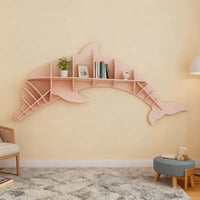 Kids Creative Dolphin Bookshelf Locker Wooden