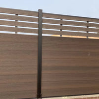 70.8'' H x 70.8''Composite Fencing Complete Kit Modern WPC composite fence