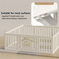 Safety Baby Playpen - Indoor Home Protective Barrier for Infants, Soft Crawling Mat and Secure Baby Gate for Children's Playtime