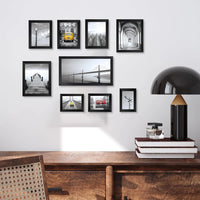 Picture Frames Collage Wall Decor, 10 Pack Gallery Wall Frame Set for Wall Mounting or Tabletop Display