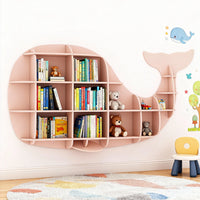 Kids Creative Dolphin & Whale Bookshelf Locker Wooden