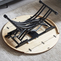 Multifunctional Lift-Top Coffee Table and Dining Table - Space-Saving Design for Small Apartments, Adjustable Height with Easy Lift Mechanism, Eco-Friendly Solid Wood, SGS Certified Safety for Durable Use